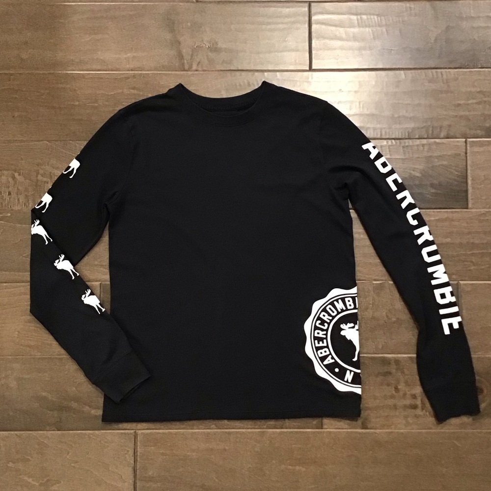 Abercrombie kids black long sleeve tee